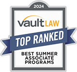 Vault Law Top Ranked Best Summer Associate Programs